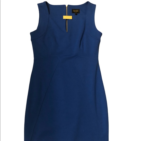 Robe Fourreau Laundry By Shelli Segal – Taille 4 – Bleu Nuit – Manches 3/4